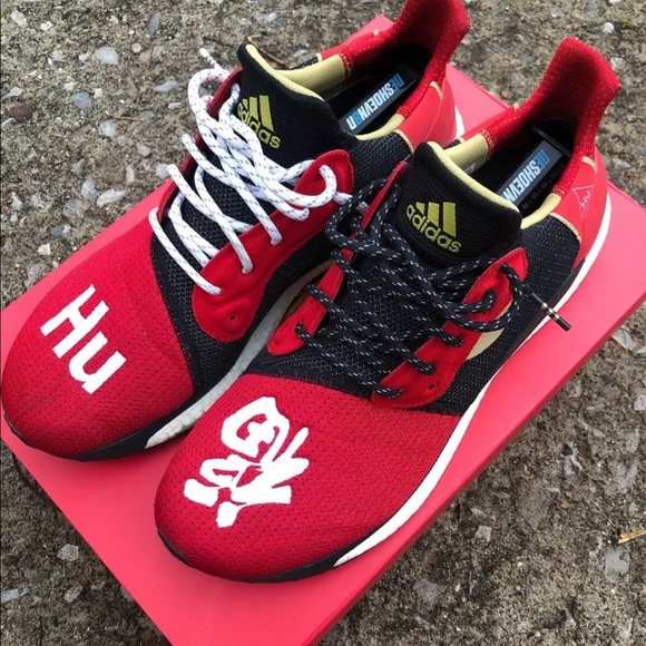shoes with hu on them